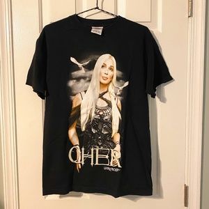 Vintage Cher Living Proof Farewell Concert Tour 2002 T Shirt Medium Black